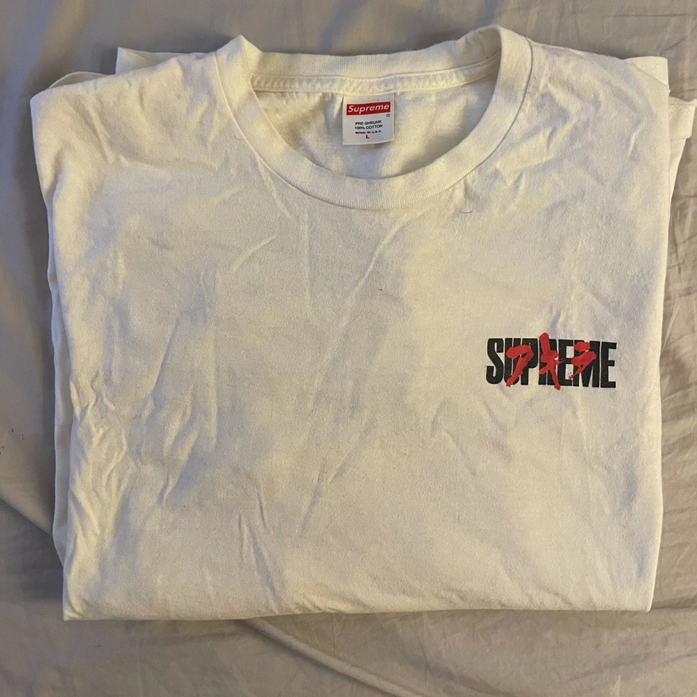 Supreme AKIRA Neo-Tokyo L/S Tee White Size Large